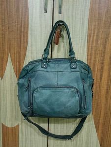 Imported Stylish Teal Leather Handbag
