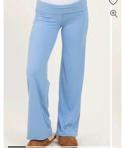 Light Blue Wide Leg Lounge Pants