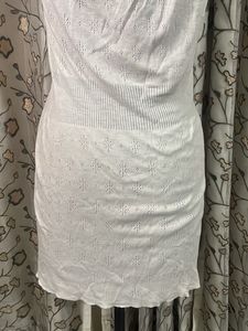 White Textured Camisole Top