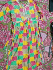 Multicolour Kurti Set