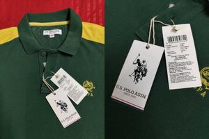 U.S. POLO ASSN. Men Colorblock Pol Neck T-Shirt