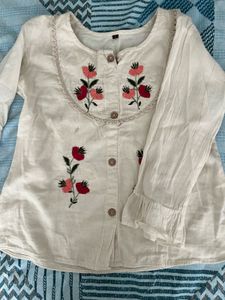 Embroidered Kurta Top