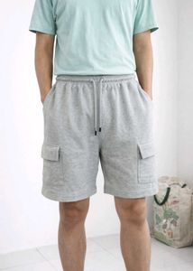 Men's Grey Cargo Shorts