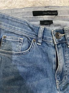 Calvin Klein Women's Blue Denim Jeans