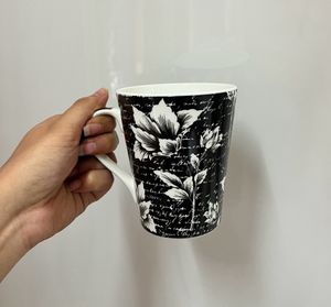 Black &amp; White Milk Mug