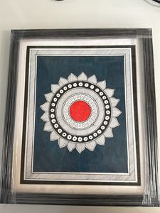 mandala and madhubani hand painting