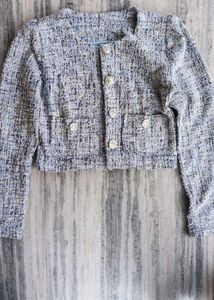 Chic Tweed Cropped Jacket