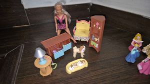 Barbie and fisher price living room set