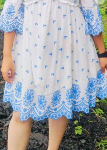 ZUDIO Embroidered White Tunic