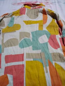 Colorful Abstract Print Shirt