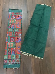 Elegant dress material  organza Dupatta