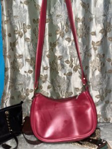 Chic Burgundy Hobo Bag