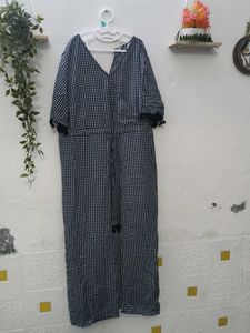 Popnetic Chic Gingham High-Low Dress