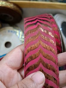 Beautiful Pink & Gold Trim