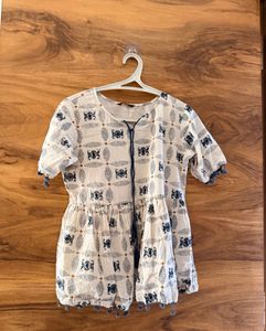 Boho Print Tunic Top