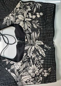Chic Black Polka Dot Blouse