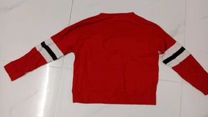 Red Striped Long Sleeve Top