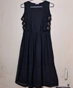 Elegant Black Lace Dress