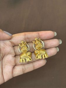 Elegant Elephant &amp; Deity Earrings