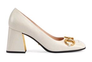 Gucci Cream Patent Leather Heels