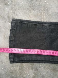 Men's Distressed Black Jeans