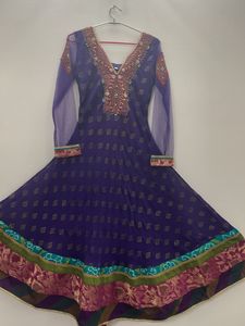 Purple Anarkali Suit