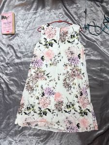 Floral Print A-Line Dress