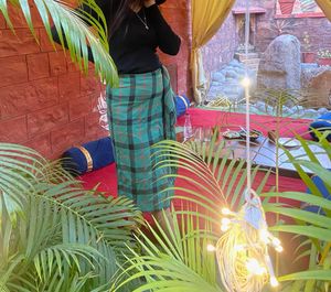 green skirt