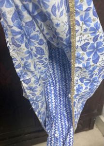 Beautiful Blue Floral Kurta set