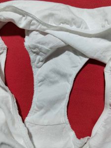 White High-Waist Briefs