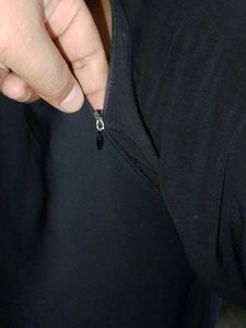 Elegant Black Abaya with Embellished Sleeves