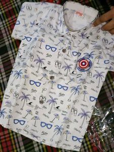 Men's Tropical Print Casual Shirt