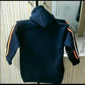 Boys Navy Hoodie "The City Never Sleeps"
