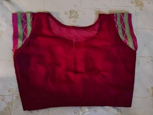 Vibrant Magenta Embroidered Saree