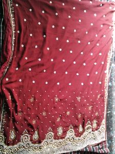 Havy Stone Work No Blouse/No Return /No refund
