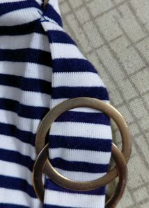 Striped shurg with White Top