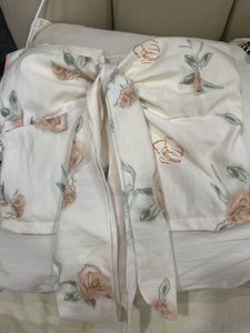 Floral Bow Front Tube Top