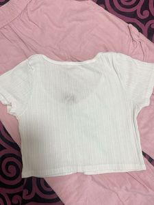 White Crop Top