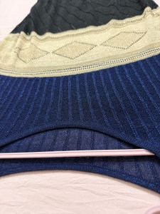 Chic Striped Knit Sweater Top