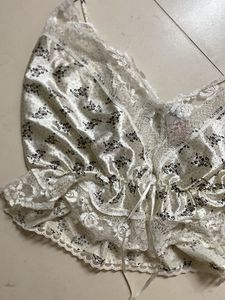 Vintage Floral Lace Cami Top