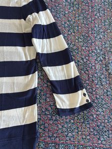 Gap Women Striped 3/4th Sleeve Top