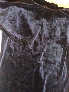 Black Velvet Off-the-Shoulder Dress