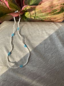White Small Beads Beautiful Meck Piece