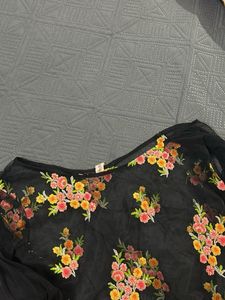 Sheer Floral Embroidered Top