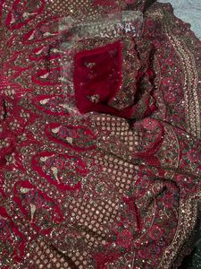 Luxury pure handwork Bridal Lehenga..