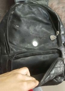 Chic Quilted Faux Rexine Backpack
