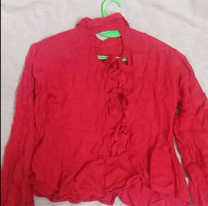 Backless Red Top