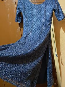 Elegant Blue Lace kurti