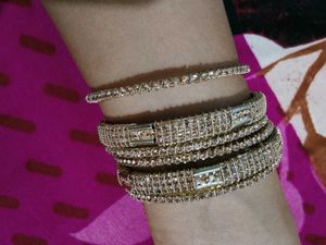 Sparkling Bangle Set for Women
