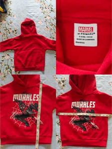 Kids Original Marvel Red Miles Morales Hoodie